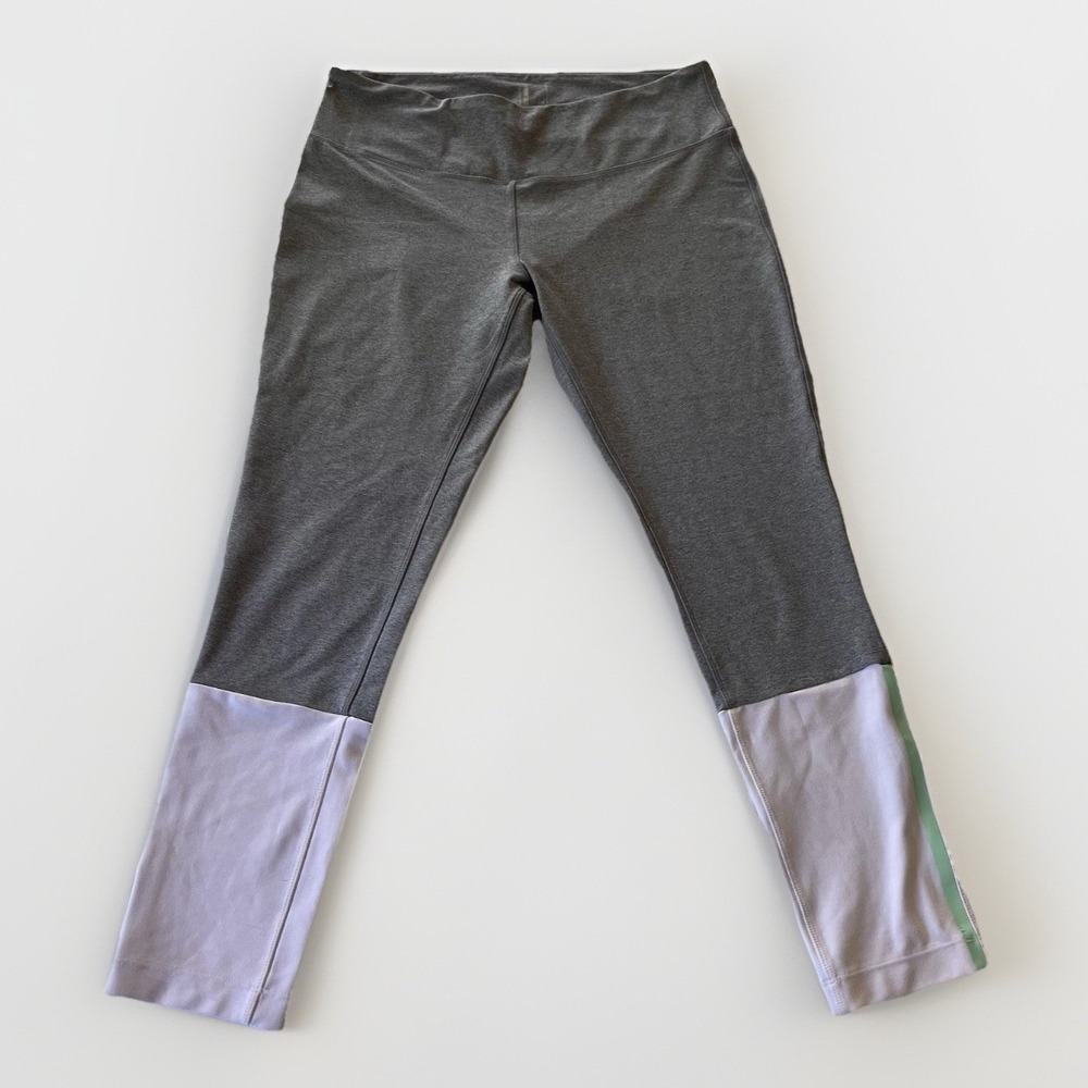 4/$25‎ Sale! Mondetta Women's Leggings Gray White Size Large 27" Inseam